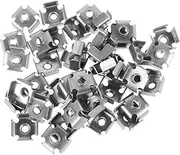 SEWOART Convenient Threaded Nuts for Square Tubes 50pcs Metal Inserts Weld Heavy Duty