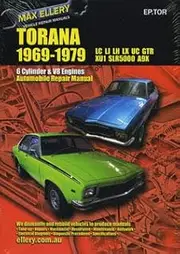 Holden Torana LU LJ LH LX GTR XU-1 Repair Manual 69-79