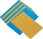 JEWEDECO 8pcs Metal Blank Business Cards for Sublimation Printing Engraving Blanks Name Tag Cards Thick Design for