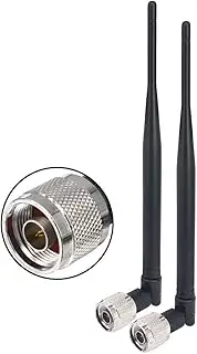 4G LTE Antenna 698-960 1710-2700MHZ 5dBi N Male MIMO Antenna(2 Pack) for 4G LTE Router Wireless Network Card USB Adapter SWR Meter Outdoor Antenna OTA Service Tester Freewave radios