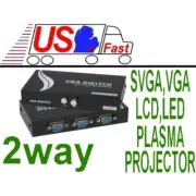 2way/Port AB manual Switch Box/Switchbox SVGA/VGA,Monitor,HD15,HPDB15 pin {T{K
