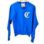 Champion Sweatshirt Mens XS Reverse Weave Spirit Style Blue Long Sleeve NEW