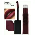 2x Maybelline Vivid Matte Liquid Lipstick 39 Corrupt Cranberry