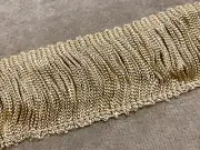Tan Chainette Fringe 2" Lampshades Trim Craft Hobbies Pillows Sold By Yard