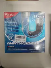 Vacplus Drain Clog Remover | 18-Pack Powerful Sink Cleaner