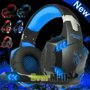 LED Stereo Surround Gaming Headset Adjustable Mic Headphone for PS4/PS5/Xbox One