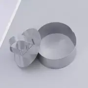 2 Pcs Dessert Rings Stainless Steel Biscuit Stainless Steel Cookie Metal Cookie