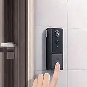 Video Doorbell 5G WiFi Wireless Doorbell Camera with Chime, 1080P HD Night Vision 2 Way Audio, PIR Human Detection, Wide Angle Remote Monitoring for Home Security Camera System
