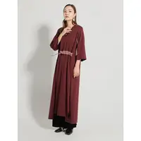 在飛比找momo購物網優惠-VERTEX日本百貨V領連衣裙