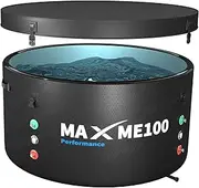MAXME100® Performance 4-6 Person 2-in-1 Cold Plunge Tub & Swimming Pool, Ice Bath, Above Ground Pool, Upgraded HSBMF Material, Water Chiller Heater Compatible, Inflatable, Outdoor, Indoor, Athletes