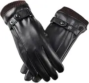 [Milisten] Warm Comfortable Winter Riding Gloves Touch Screen Women's Gloves Pu Leather