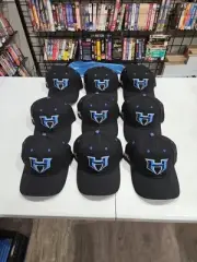 Lot 9 -Nwt New York New Jersey Hitmen XFL Adjustable Hat Black Blue Unisex Youth