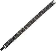 Healeved Hand Chain Magnetic Bracelet Men's Magnetic Therapy Wristband Black Protection Bracelet