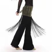 Belly Dance Sequin Waist Chain Dance Dress Belt Bellydance Tassels Hip Scarf