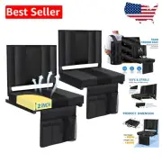 2-Pack Portable Stadium Seat Cushions with Back Support for Ultimate Comfort