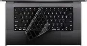 Xolixorium Premium Keyboard Cover Skin for MacBook Air 13" & MacBook Pro 14" 16" - Ultra Thin Protector Compatible with 2021-2022 M1 Pro，M1 Max, M2 Chips (Black)
