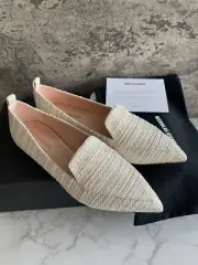 New in Box Authentic Nicholas Kirkwood Tweed Flats Shoes Ballerina Size 36.5