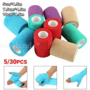 5-30Pet Horse Dog Cat Wound Vet Cohesive Bandage Self Adherent Animals Wrap Tape