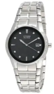 CITIZEN Eco-Drive Black Dial Stainless Steel Men's Watch BM6700-57E