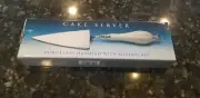 Godinger Silver-Plated Cake & Pie Server, Porcelain Handle brand NEW IN BOX