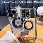 Translucent Corner Cushions MagSafe Case for iPhone 11 12 13 14 15 16 Pro Max