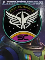 2022 Disney Mystery 3D LR Pin Pixar Buzz Lightyear Star Command Logo