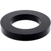 Plymor Black Acrylic Sphere Thin Display Holder Stand, 0.375" H x 2.5" W