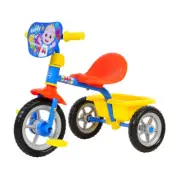 Cocomelon Yellow Pedal Bike Trike w/Bucket 3y+ Kids Children Toddler Ride On Toy