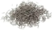 GANAZONO 50Pcs Fishing Screw Pin Spring Lock Pin for Worms Crank Hooks Lightweight Fishing Gear Accessories for Outdoor Fishing Activities