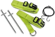 Dometic Storm Straps Tie Down Kit for Kampa or Dometic Awnings - Heavy Duty Secure Fit Acessories and Parts for Caravan, Motorhome, Campervan, Air Awning, Tent - Green