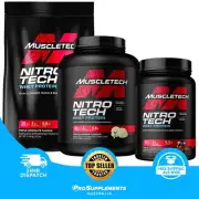 MUSCLETECH NitroTech Whey Peptides & Isolate, 3 Sizes, 2 Flavours
