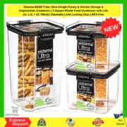 Sistema Tritan Ultra Airtight Pantry & Kitchen Storage & Organisation Containers