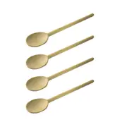 4x Euroline 30cm Wooden Spoon Kitchen Food Stirring/Mixing Cooking Utensil Beige