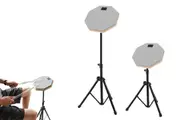 20cm Dumb Drum Practice Drum Pad Sticks Rubber Practice Pad for Dumb-Grey