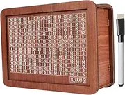 Money Saving Box with Money Target and Numbers, Counter Crafts Portable Storage Case Piggy Bank Box for Child (10000 Dollar)