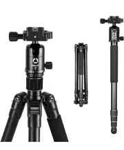 KINGJOY Aluminum Alloy 64" Camera Travel Tripod Monopod Stand w/ 360° Ball Head