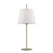 Dior Table Lamp, Antique Brass White