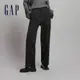 Gap 女裝 商務高腰寬版西裝褲-黑灰色(773300)