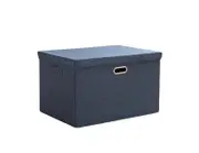 Cotton And Linen Fabric Storage Box With Lid Storage Box Clothes Storage Box