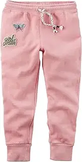 [Carter's] Girls' Patch Joggers Pants (2T Pink)