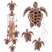Wind Chimes Turtle,Wind Chimes Aluminium Tube,Hanging Wind Chime Retro,Wind Chime Romantic,Wind Chime Present for Indoor and Outdoor Decoration