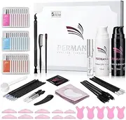 PERMANIA Eyelash Lift and Tint Kit - Lash Perm & Tint at Home, Black Eyelash Dye & Lift, 6-8 Weeks, Suitable for Professional Studio & Home DIY
