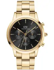 [Daniel Wellington] Iconic 42mm Evergold Chronograph Watch in Gold