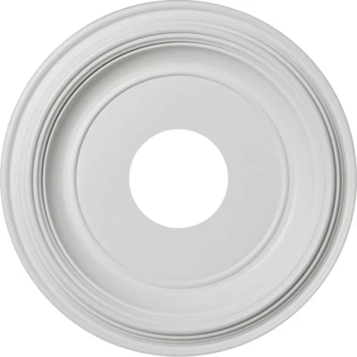 CMP13TR 13" OD X 3 1/2" ID X 1 4" P Traditional Ceiling Medallion (Fits Canopies