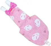 HYTROVE Parrot Bird Diaper Flight Suit Pigeon Clothes Supplies Lightweight Reusable Nappy for Parrots and Pigeons Pink Rabbit Print