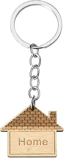 [YangQian] New Homeowner Gifts for Men Women Friends Couples Welcome Home Gifts for Him Her Wooden Home Keychain for Women Men Friends Moving Away Gifts for Friends Neighbors Housewarming Gift Ideas