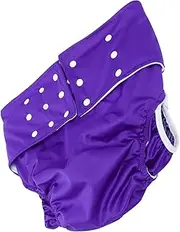 Healeved 1pc Adult Cloth Diapers Simple Pants Female Amputee Incontinence Diapers Wet Leak Panties Bag Adult Diapers Washable Dog Diapers Pail Splash Panty Adult Nappy Purple Pul Tarpaulin