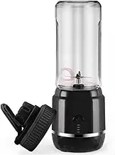 Daseeme Portable Blender, USB, 400ml Capacity, 360 High-Speed Cutting and Mixing, Six Design, Black