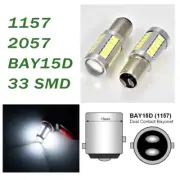White Front Turn Signal 1157 2357 3496 7528 BAY15D 33 SMD LED Bulb A1 AX (for: Volvo)