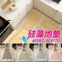 在飛比找PChome24h購物優惠-【40*60cm】矽藻土吸水地墊 軟地墊 珪藻土 腳踏墊 硅